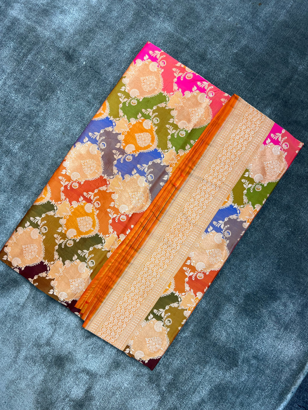 Handwoven Rarest Pure Rangkat Katan Silk Saree