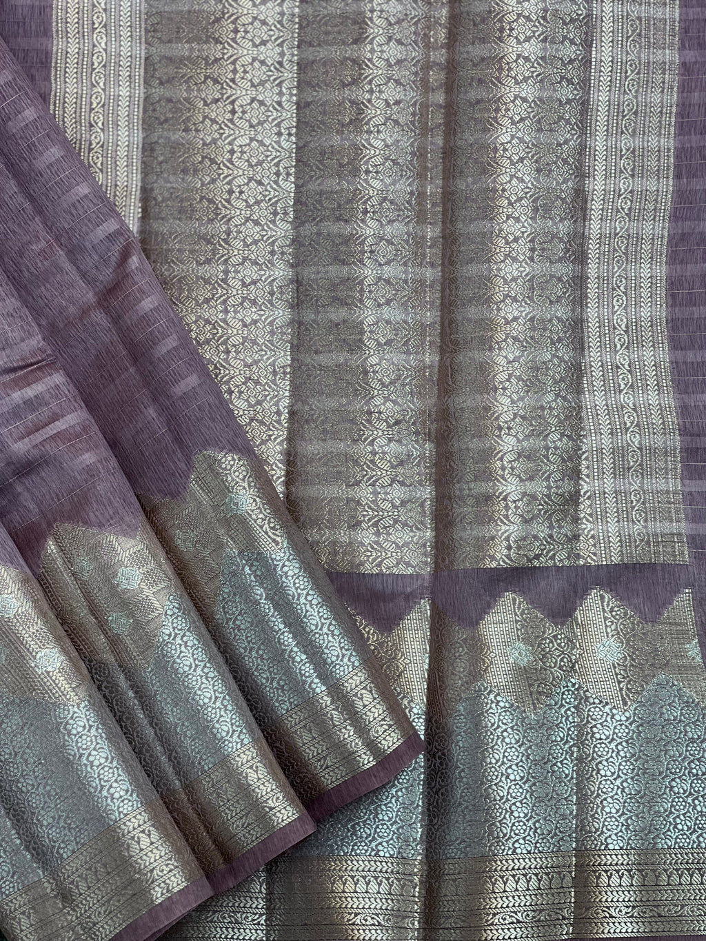 Eye Catching Green Mango Silk Saree