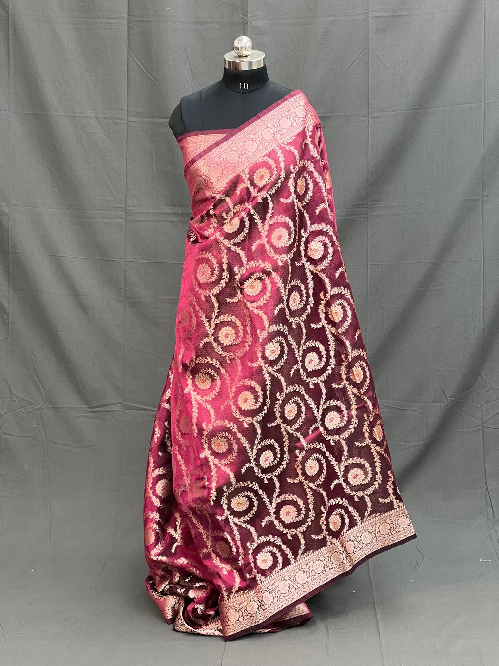 Opal Mist Tissue Silk Saree