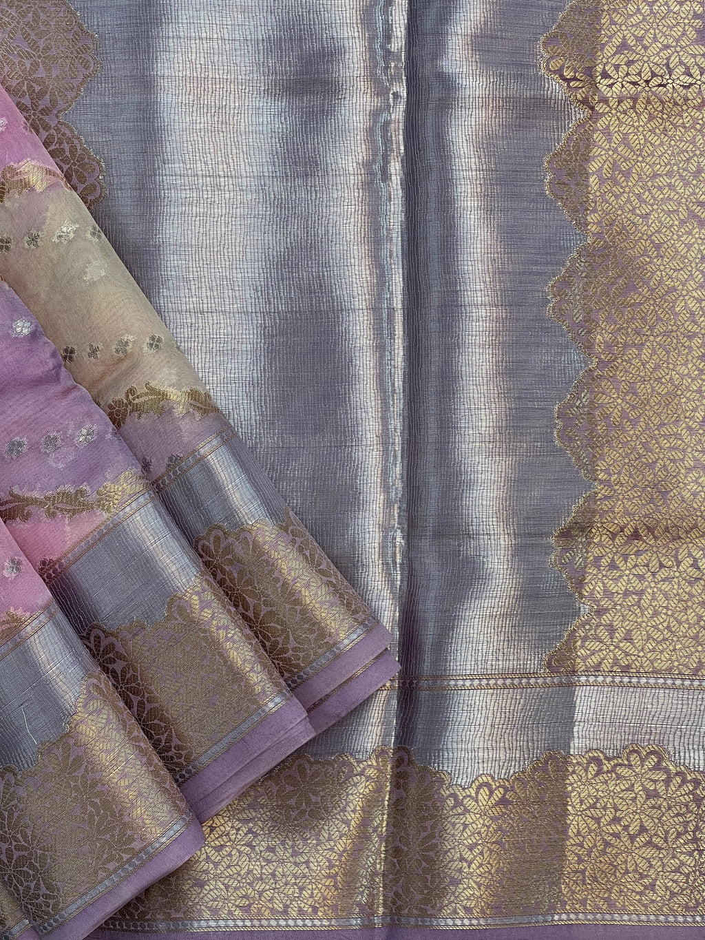 Rare Banarasi Green Mango Silk Saree