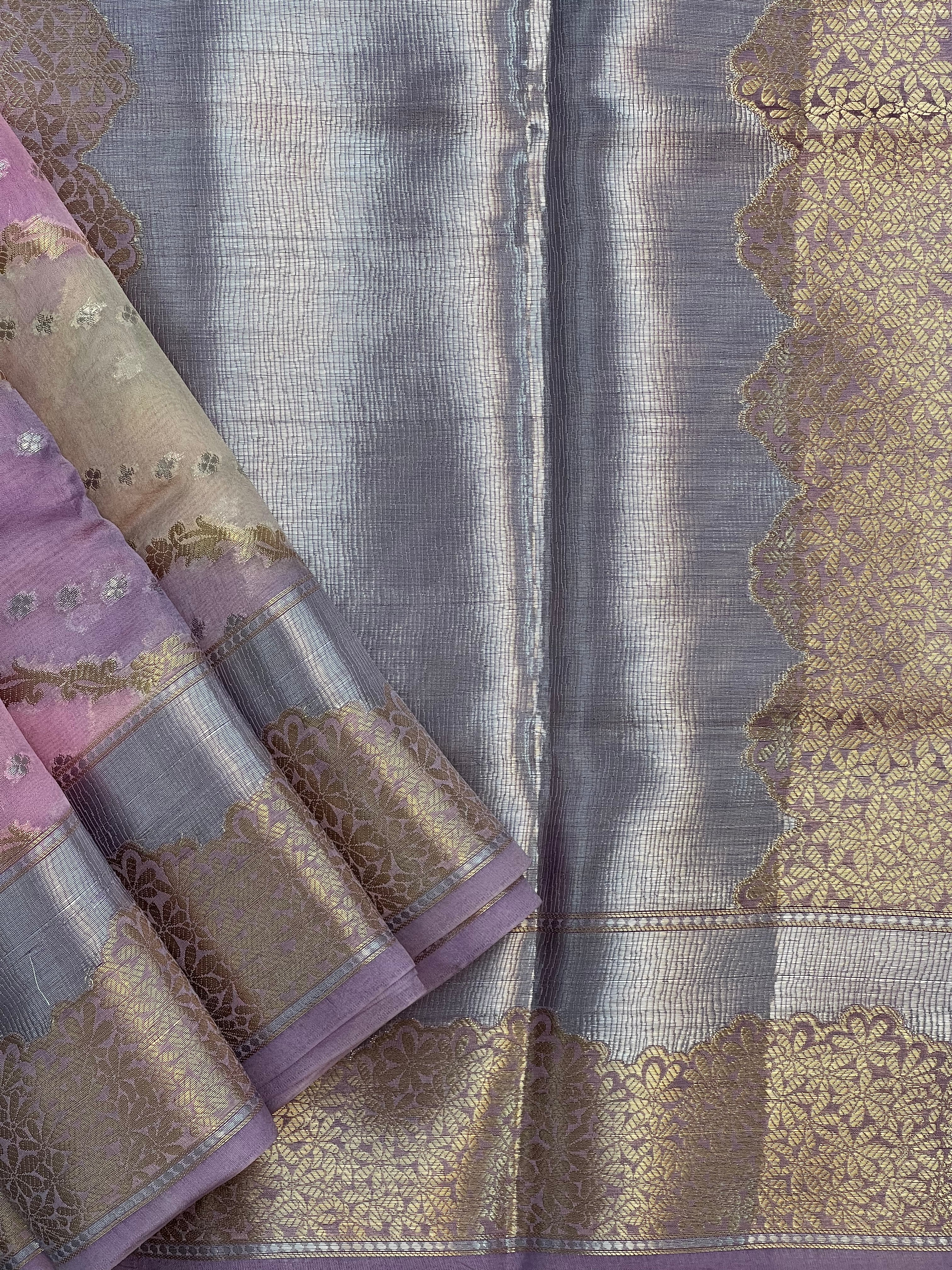 Rare Banarasi Green Mango Silk Saree